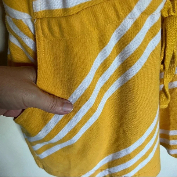 Coogi Australia Yellow White Striped Drop Waist Polo Dress Size Large - Picture 8 of 12
